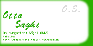 otto saghi business card